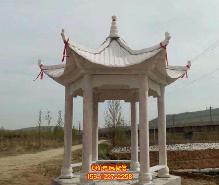 涼亭雕塑-農(nóng)場(chǎng)戶(hù)外擺放大理石六角座椅休息涼亭 涼亭雕塑-農(nóng)場(chǎng)戶(hù)外擺放大理石六角座椅休息涼亭
