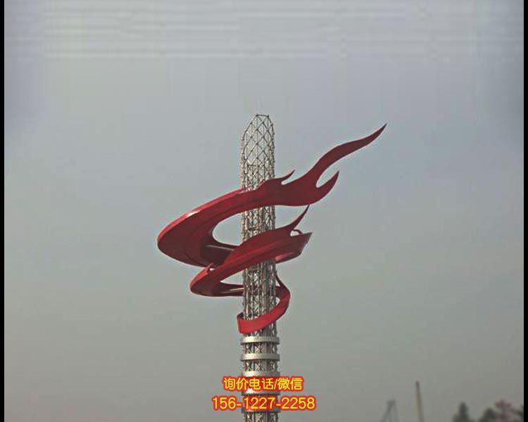 廣場不銹鋼柱圍繞一團火不銹鋼火苗雕塑 廣場不銹鋼柱圍繞一團火不銹鋼火苗雕塑