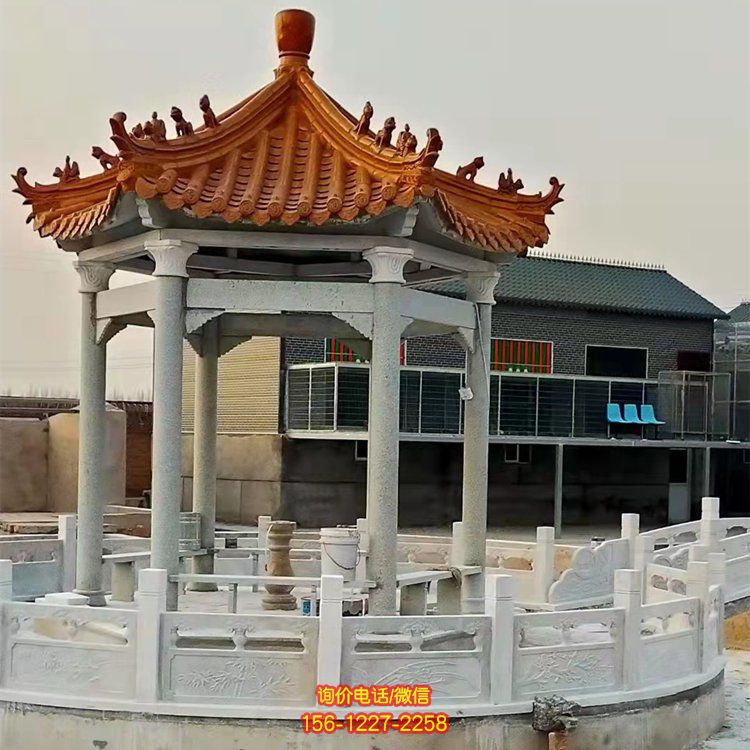 石雕涼亭大理石石雕戶(hù)外公園歐式?jīng)鐾さ袼? title=