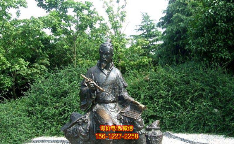 公園拿著毛筆寫(xiě)字的漁翁人物景觀銅雕 公園拿著毛筆寫(xiě)字的漁翁人物景觀銅雕