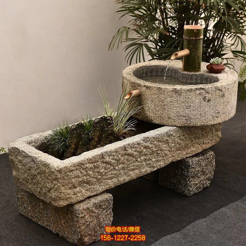 舊石槽老石缸青石石槽魚(yú)缸石頭花盆陽(yáng)臺(tái)水景竹子流水圓形養(yǎng)荷花池 舊石槽老石缸青石石槽魚(yú)缸石頭花盆陽(yáng)臺(tái)水景竹子流水圓形養(yǎng)荷花池