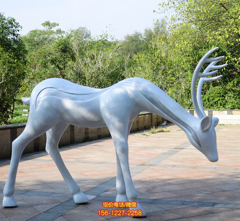 公園不銹鋼大型不銹鋼仿真動物梅花鹿雕塑 公園不銹鋼大型不銹鋼仿真動物梅花鹿雕塑